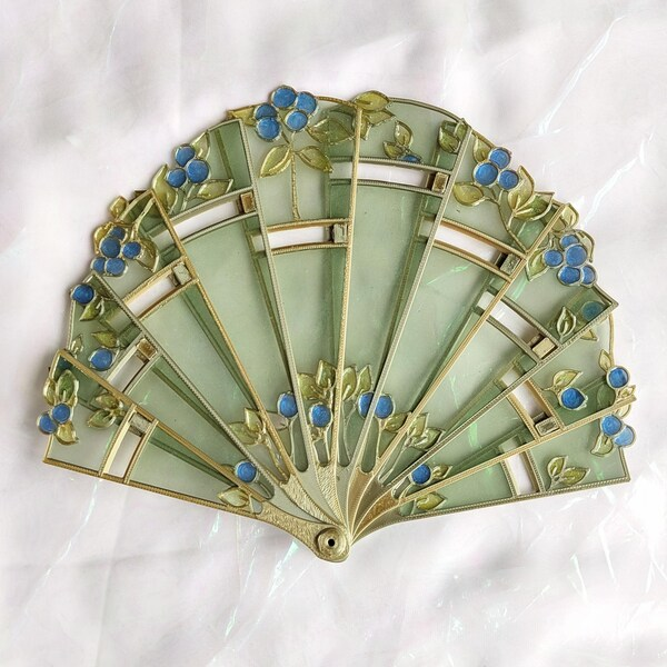Blueberry hand fan